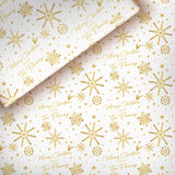 Golden Snowflake - Wrapping Paper