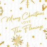 Golden Snowflake - Wrapping Paper