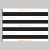 Black and White Stripes - Note Cards
