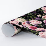 Floral with Dark Background - Wrapping Paper