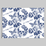 Skull in Flowers - Note Cards