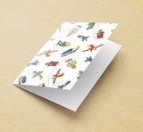 Robots and Planets - Greeting Cards