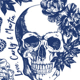 Skull in Flowers - Wrapping Paper