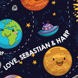 Love, Sebastian & Harp Space - Greeting Cards