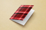 Christmas Plaid #3 - Greeting cards