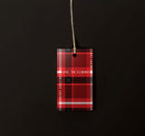 Christmas Plaid #3- Gift tag