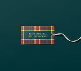 Christmas Plaid #4- Gift tag