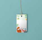 Watercolour and Dinos - Gift Tags