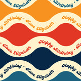 Retro Ripple - Gift tag