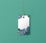 Waves & Flowers - Gift tag