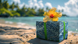 Waves & Flowers - Wrapping Paper