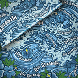 Waves & Flowers - Wrapping Paper