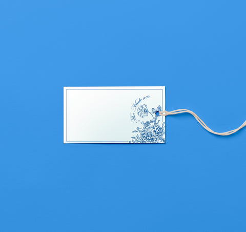 Blue Floral - Gift Tags