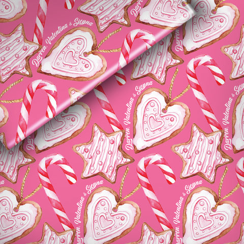 Stars, Hearts & Candy Canes - Wrapping Paper