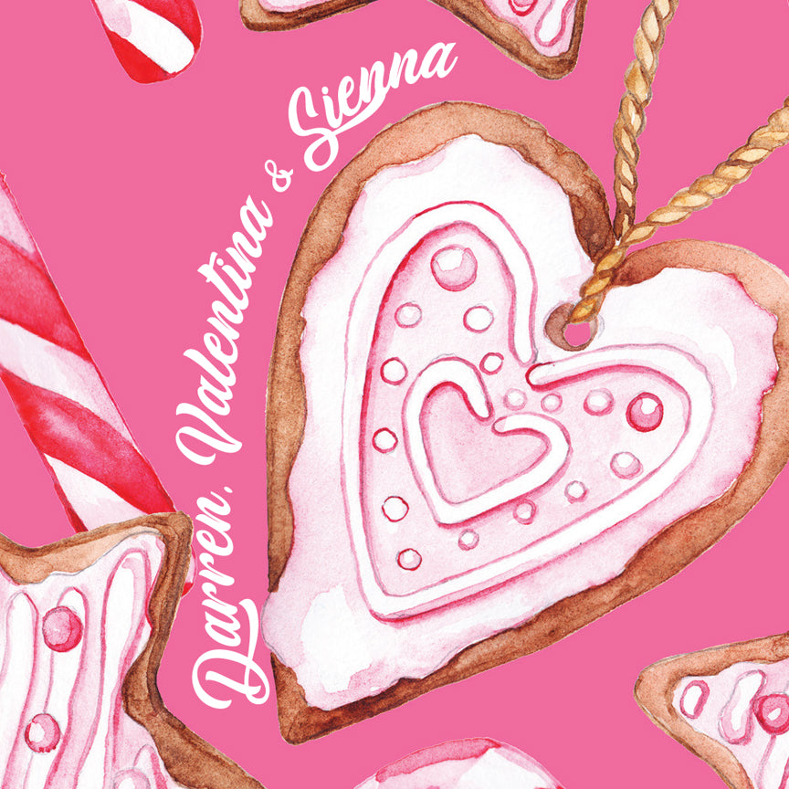 Stars, Hearts & Candy Canes - Greeting Cards