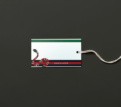 Dave & Aoife Snake - Gift Tags