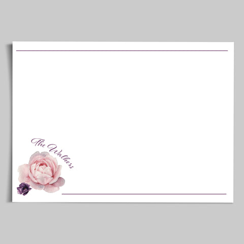 Floral with Dark Background - Note Cards