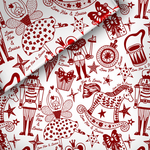 Ballerina and Nutcracker - Wrapping Paper