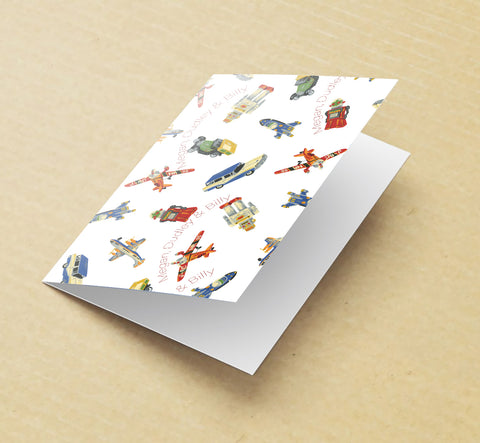 Robots and Planets - Greeting Cards