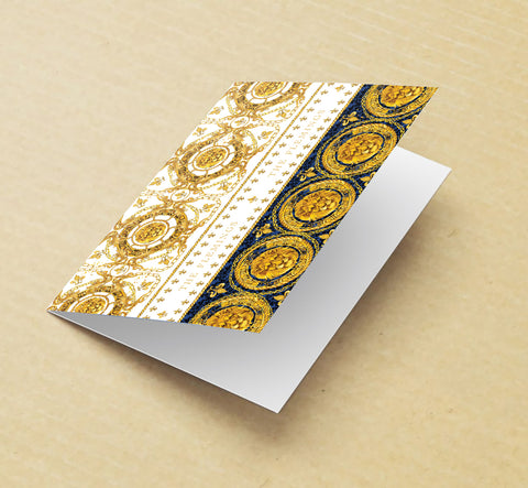 Behind Damask - Greeting Cards