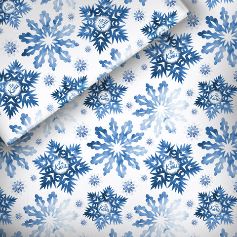 Snowflake Blues - Wrapping Paper